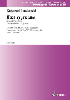 Song of Cherubin - Iže cheruvimi - Choral Score