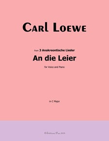 An die Leier, from 3 Anakreontische Lieder