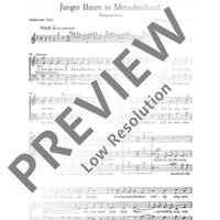 Junger Baum in Menschenhand - Choral Score