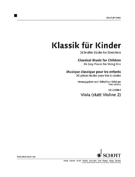 Classical Music for Children - Viola (Substitute For Violin 2)