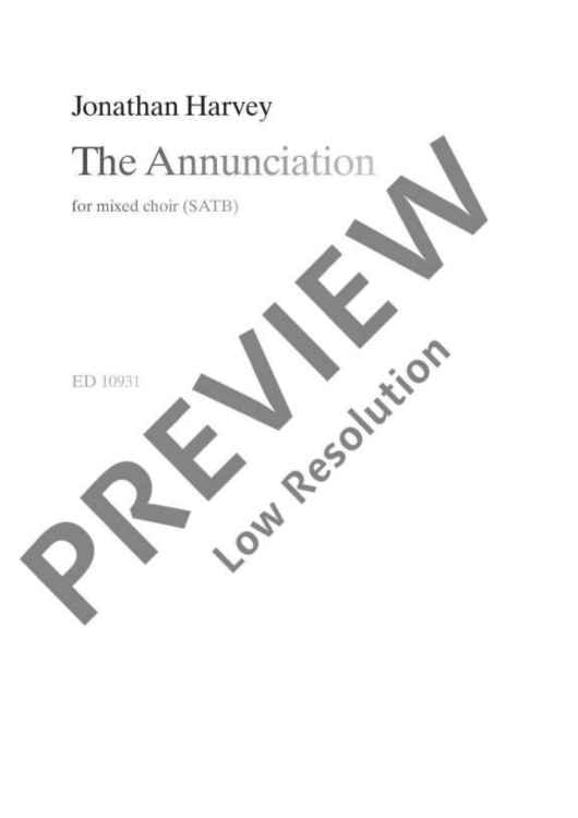 The Annunciation - Score