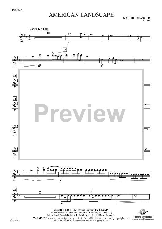 American Landscape - Piccolo