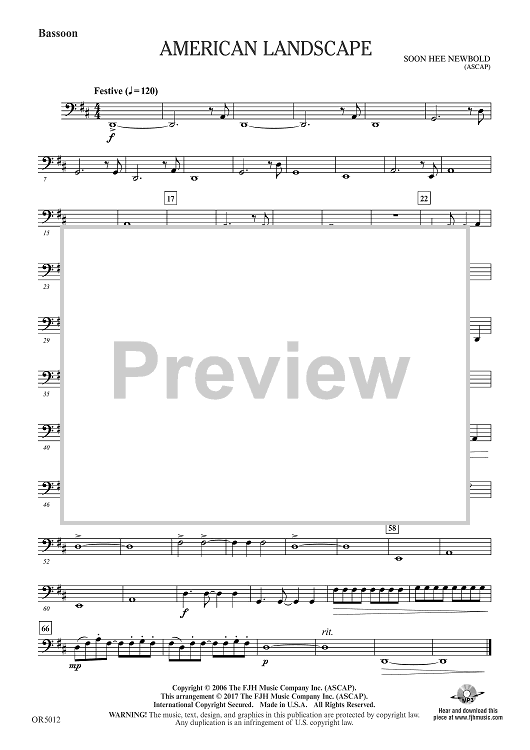 American Landscape - Bassoon