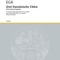 Three French Choirs - Choral Score