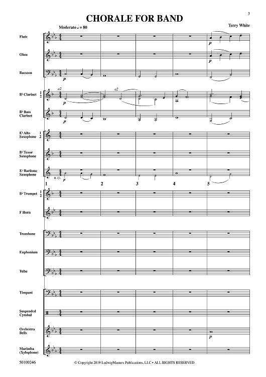 Chorale For Band - Full Score