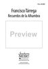 Recuerdos de la Alhambra - Full Score