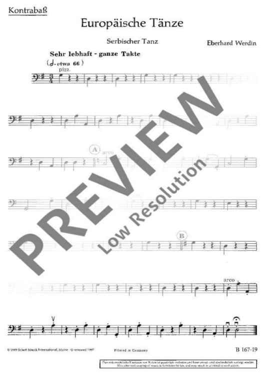 European Dance - Double Bass