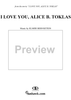 I Love You, Alice B. Toklas