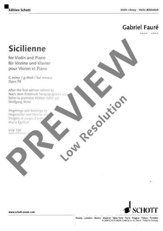 Sicilienne G minor