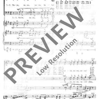 Schönster Schatz, leb wohl - Score