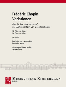Variations on the aria ”Non più mesta“