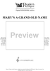 Mary's A Grand Old Name