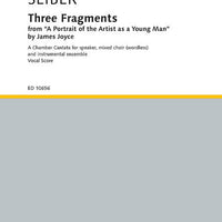 Three Fragments - Piano Reduction