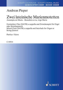 Zwei lateinische Marienmotetten - Choral Score