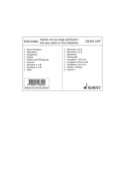 Mainz, wie es singt und lacht / Ich setz mich in mei Eckelche - Score and Parts