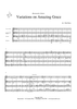 Variations on Amazing Grace - Score