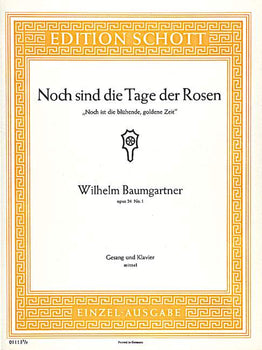 Noch sind die Tage der Rosen B-flat major
