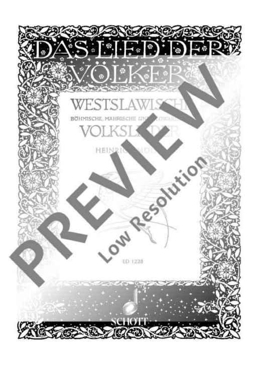 Westslawische Volkslieder