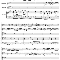 "Herr, deine Güte reicht so weit der Himmel ist", Aria, No. 3 from Cantata No. 17: "Wer Dank opfert, der preiset mich" - Piano Score