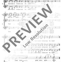 Drei Negro-Spirituals - Choral Score