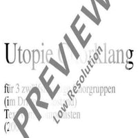 Utopie Chorklang - Choral Score