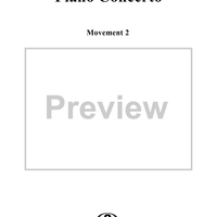 Concerto No. 1 for Piano and Orchestra in B-flat minor (B-dur), Movement II