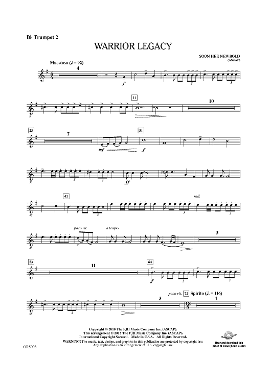 Warrior Legacy - Bb Trumpet 2