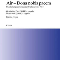 Air - Dona nobis pacem - Choral Score