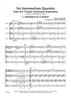 Six Intermediate String Quartets - Score