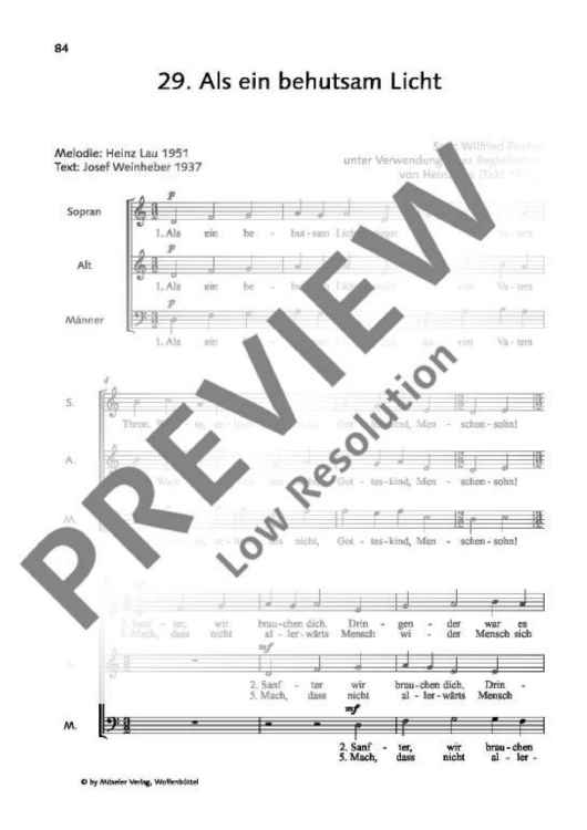 Als ein behutsam Licht