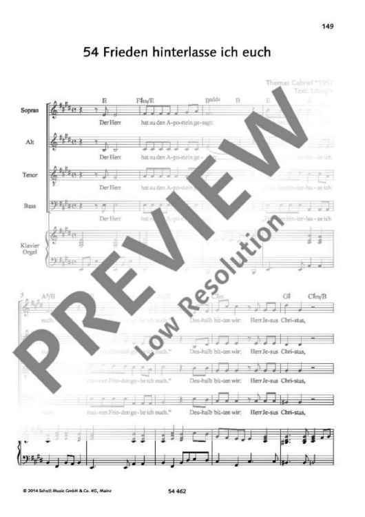 Frieden hinterlasse ich euch