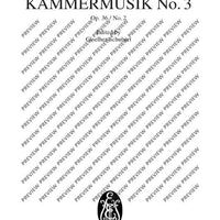 Chamber music No. 3 - Full Score