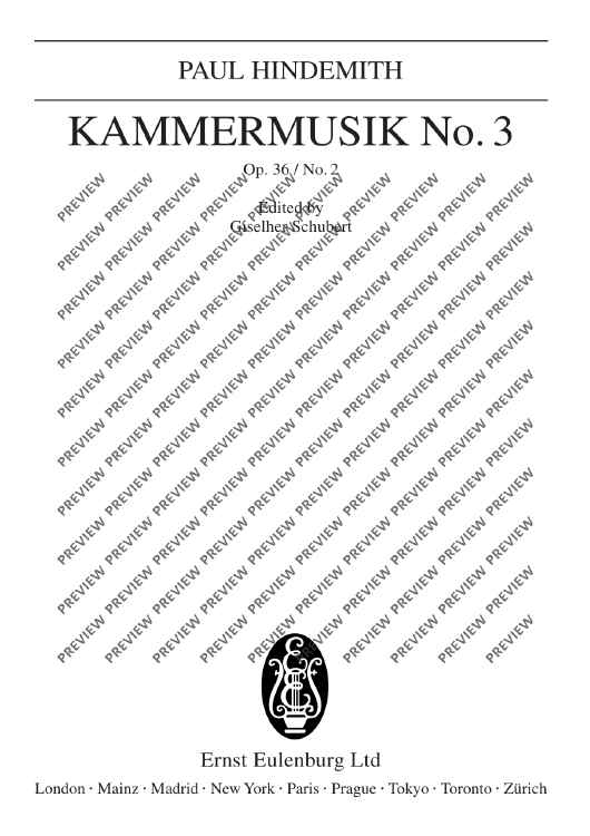 Chamber music No. 3 - Full Score