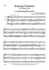 Keeping Christmas: Seven English Carols for String Trio - Score