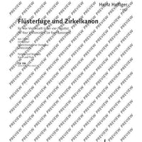 Flüsterfuge und Zirkelkanon - Score and Parts