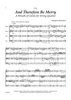 And Therefore Be Merry - Score