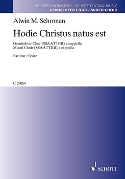 Hodie Christus Natus Est - Choral Score