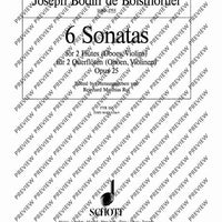 Six Sonatas - Performing Score