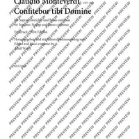 I Will Give Thanks To The Lord - Score