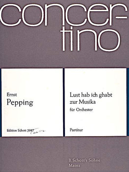 Lust hab ich ghabt zur Musika - Score
