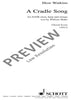 A Cradle Song - Choral Score