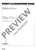Vier Chorstücke - Choral Score