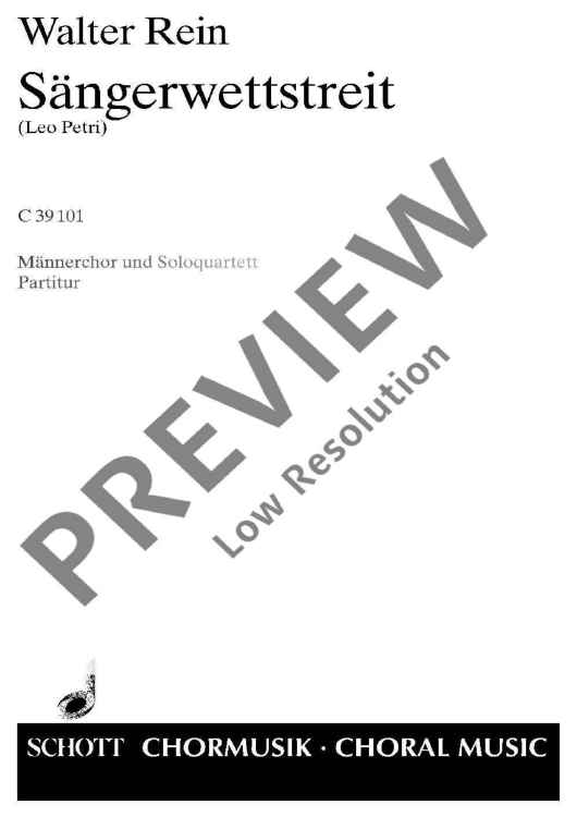 Sängerwettstreit - Score