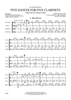 Five Dances for Five Clarinets - Percussion