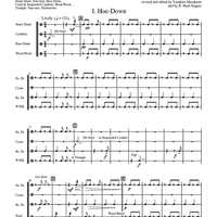Five Dances for Five Clarinets - Percussion