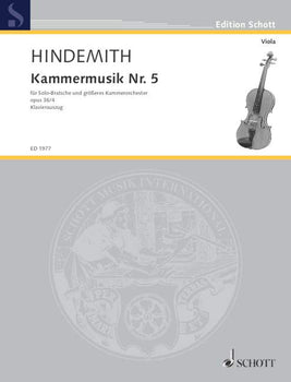 Chamber music No.5 - Piano Score With Solo Part