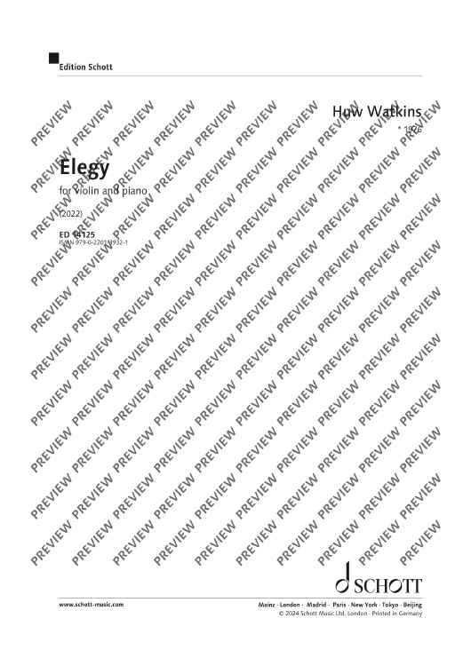 Elegy - Score and Parts