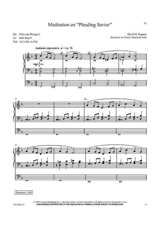 Meditation on “Pleading Savior”