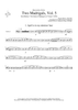 Two Madrigals, Vol. 5 - from Morley's "First Book of Madrigals to 4 Voices" (1594) - Trombone 3