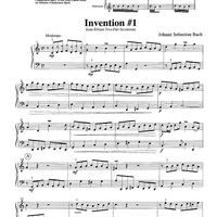Invention #1 from Fifteen Two-Part Inventions